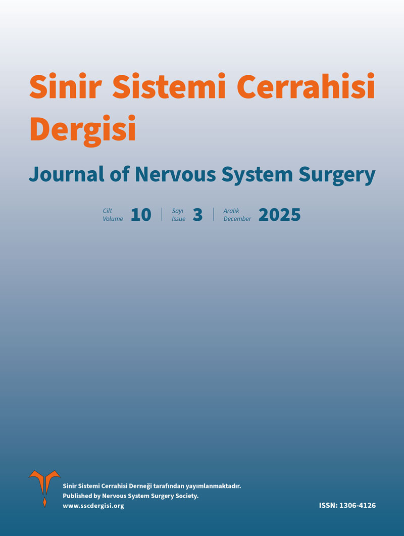 Sinir Sistemi Cerrahisi Dergisi 2025;10(3) Kapak