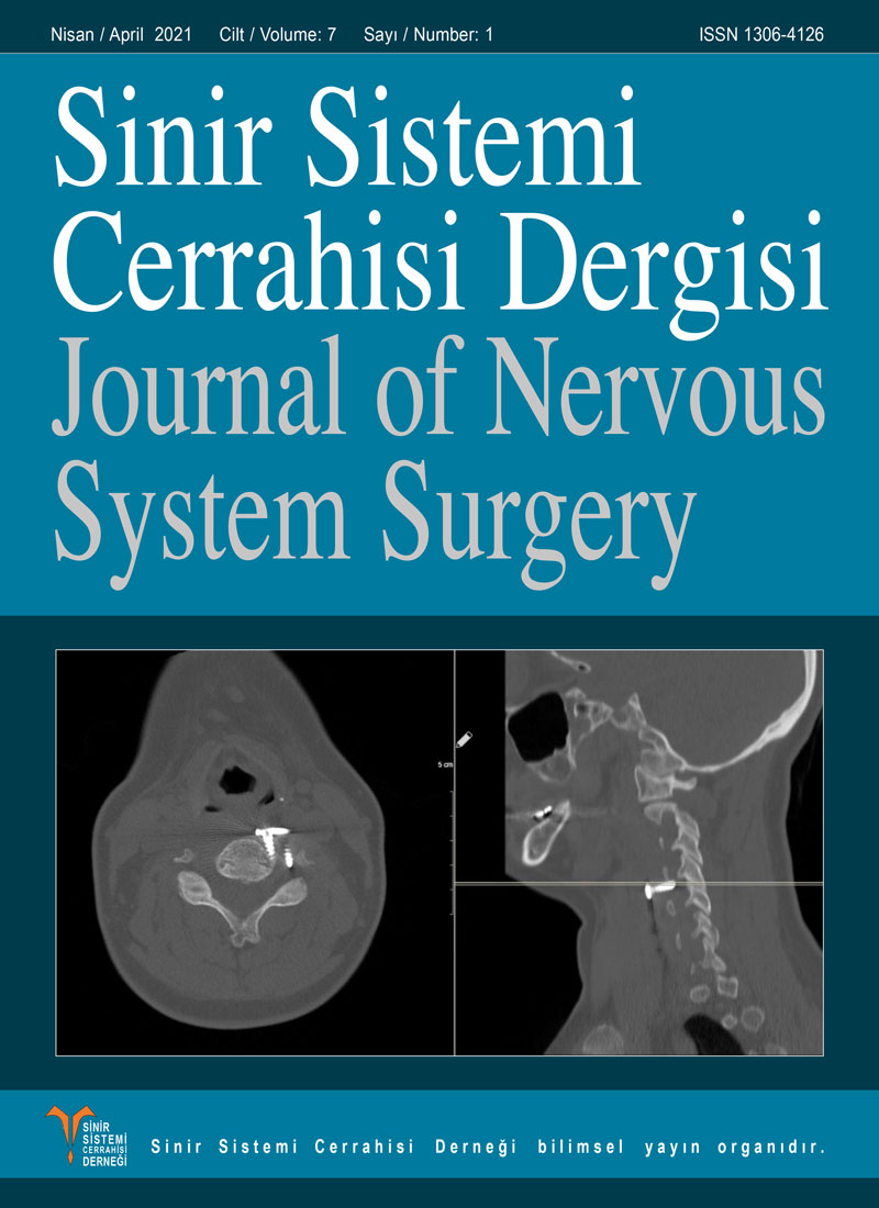 Sinir Sistemi Cerrahisi Dergisi 2021;7(1)